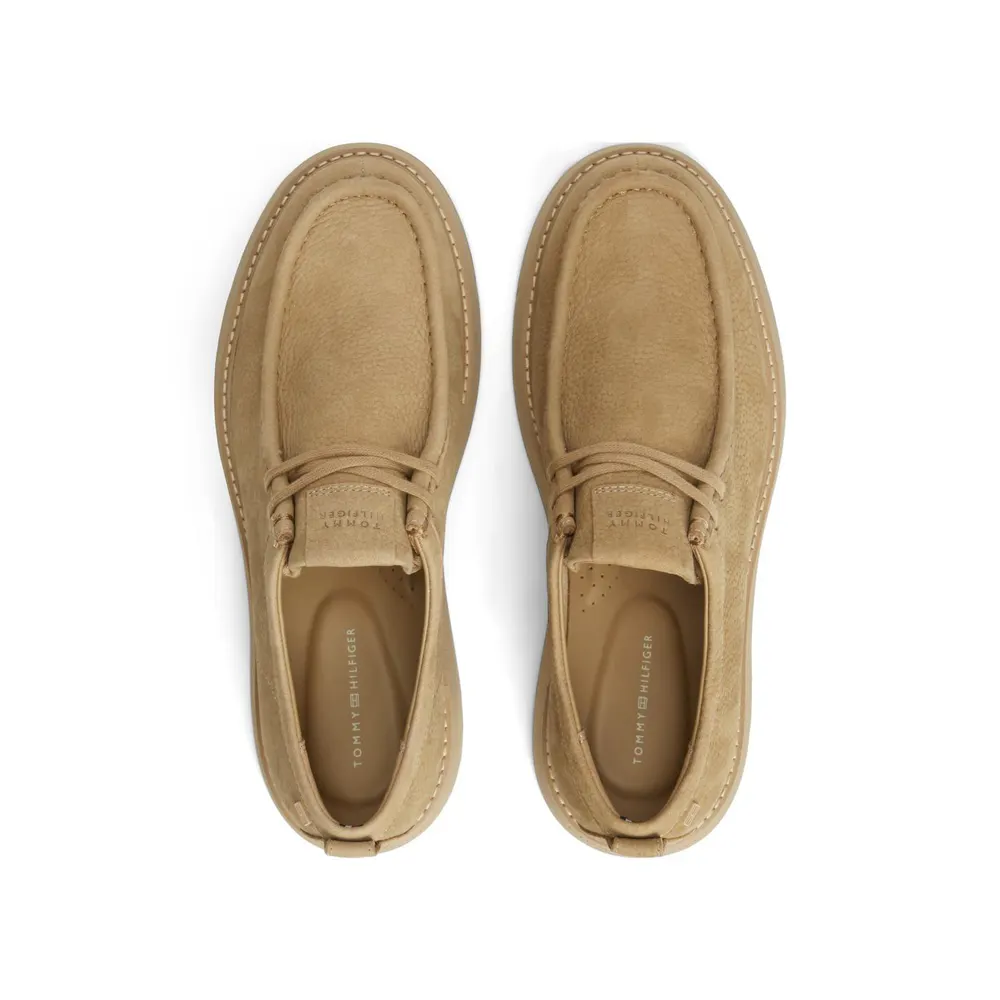 Tommy Hilfiger Men's Comfort Leather Lace-Up Moc-Toe Shoes detail 3