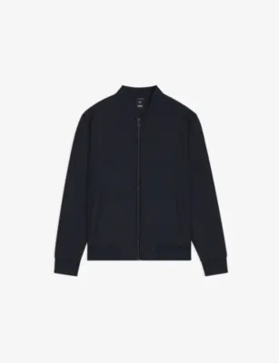 BOSS Padded-Panel Zipped Cotton Sweatshirt