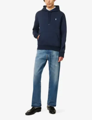 POLO RALPH LAUREN Logo-Embroidered Knit-Tech Cotton-Blend Hoody detail 2