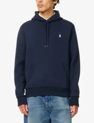 POLO RALPH LAUREN Logo-Embroidered Knit-Tech Cotton-Blend Hoody detail 3