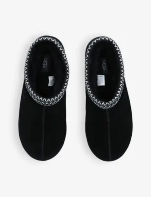 UGG Tasman II Shearling-Lined Suede Slippers - EUR 44 / 10 UK MEN in BLACK, additional product view 2