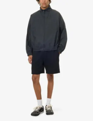 GIVENCHY Relaxed-Fit Cotton Sweat Shorts in BLACK, additional product view 2