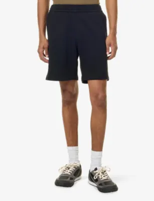 GIVENCHY Relaxed-Fit Cotton Sweat Shorts in BLACK, additional product view 3
