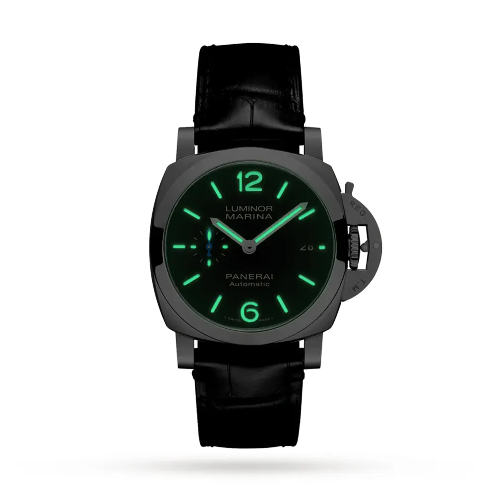 Panerai Luminor Quaranta 40mm Mens Watch- Interchangeable Strap detail 3