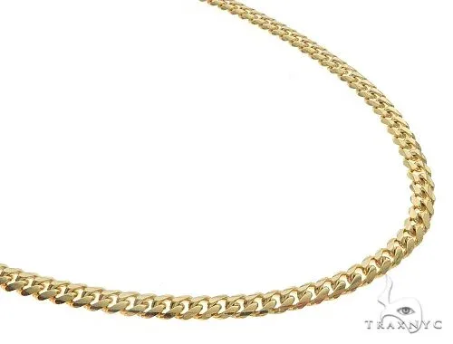 JALGAS - ROYAL CHAIN GROUP 14K Yellow Gold Solid Miami Cuban Link 24 Inches 4mm 65917 in White / 24 Inches – Chain