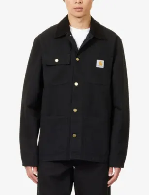CARHARTT WIP Michigan Patch-Pocket Loose-Fit Denim Coat detail 3