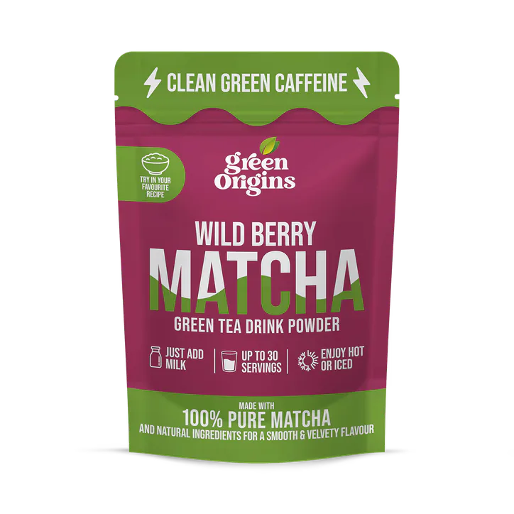 Green Origins Wild Berry Matcha Green Tea Drink Powder 75g
