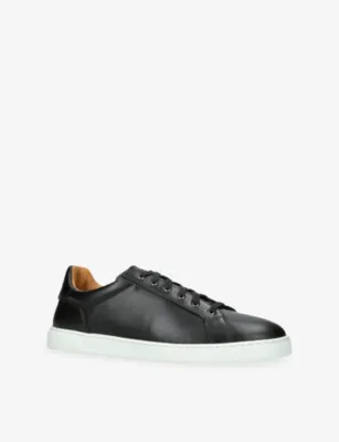 MAGNANNI Costa Leather Trainers - EUR 45 / 11 UK MEN in BLACK, additional product view 3