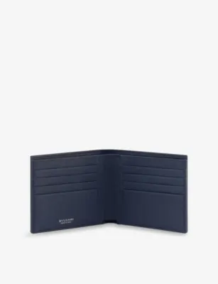 BVLGARI Logo-Plaque Leather Bi-Fold Wallet detail 2