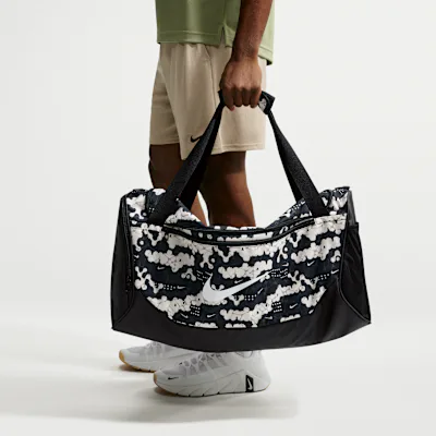 Nike Brasilia Training Duffel Bag (Medium, 60L) - Chalk/Black/White