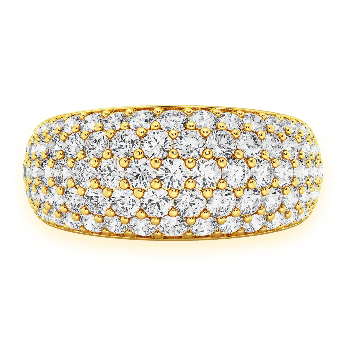 For Him Bubbly Diamond Ring in Yellow Gold / Natural Diamond – Ring