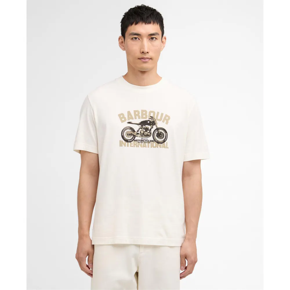 Barbour International Mens Shifter Graphic Print T-Shirt detail 2