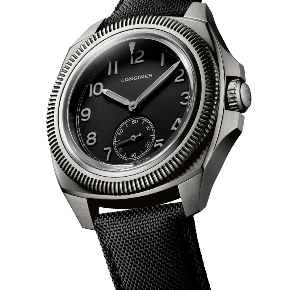 Longines Pilot Majetek Pioneer Edition 43mm Mens Watch Black detail 2