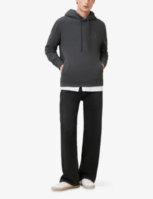 ALLSAINTS Raven Logo-Embroidered Regular-Fit Cotton Hoody detail 2