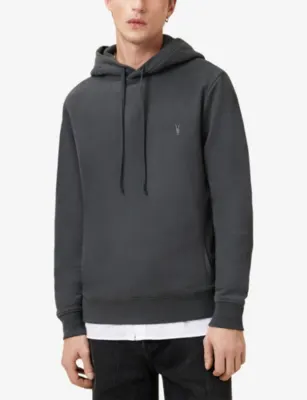 ALLSAINTS Raven Logo-Embroidered Regular-Fit Cotton Hoody detail 3