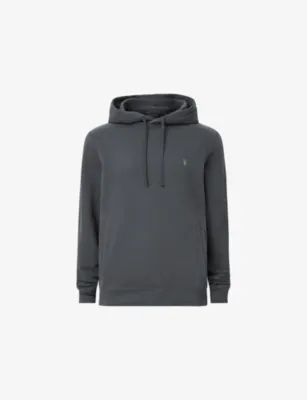 ALLSAINTS Raven Logo-Embroidered Regular-Fit Cotton Hoody