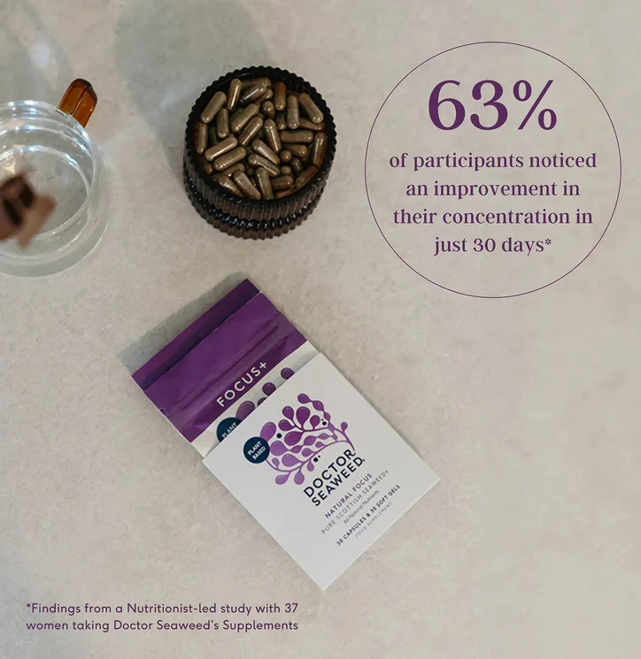 DOCTOR SEAWEED Doctor Seaweed's Focus+ Supplement 60 Capsules, additional product view 3