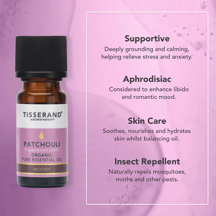 Tisserand Patchouli Organic Pure Essential Oil 9ml detail 3