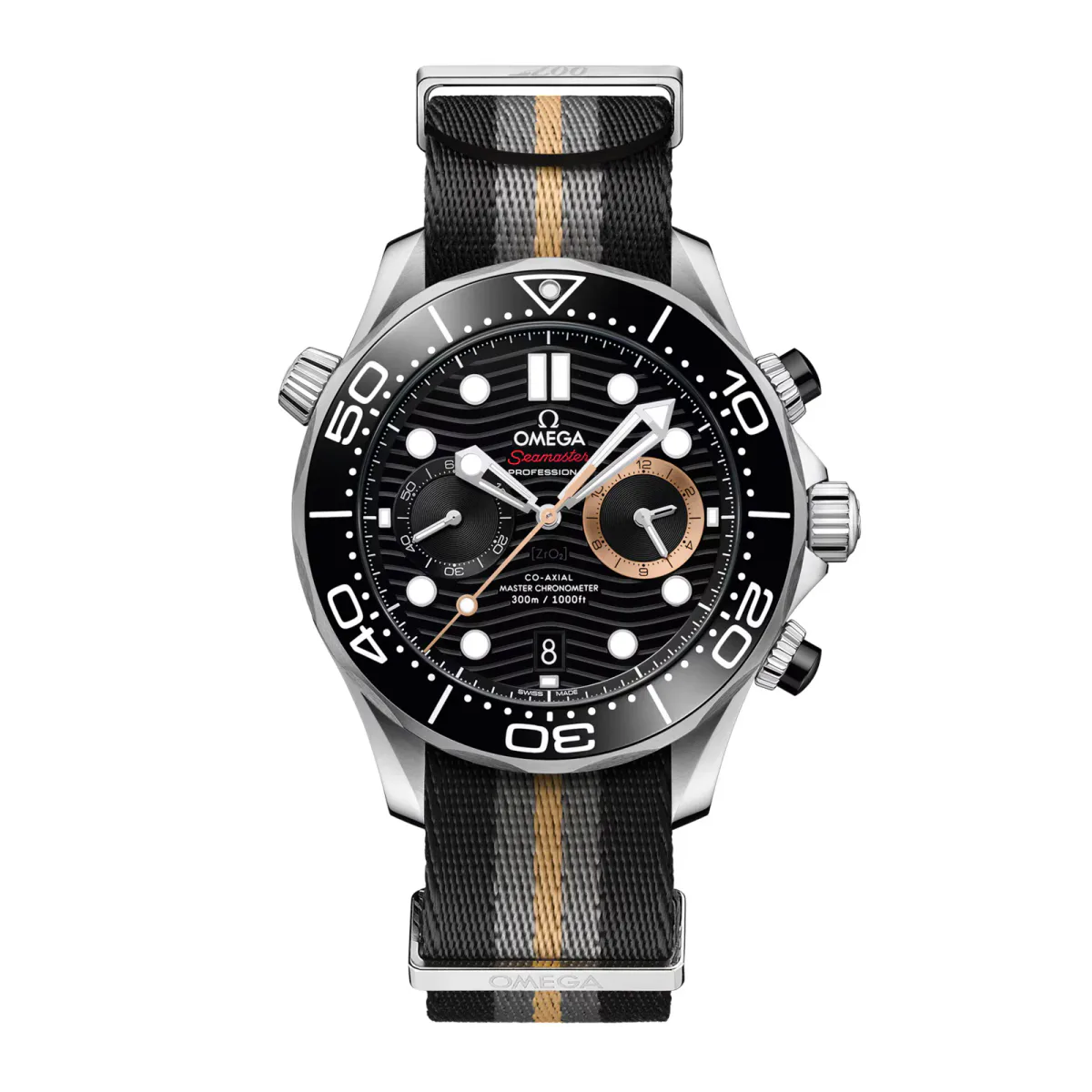 Omega Seamaster Diver 300M James Bond 007 First Light 44mm Mens Watch Black