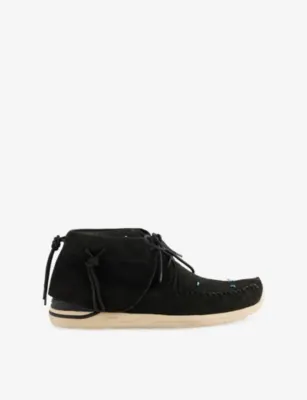 VISVIM Lhamofolk Lace-Up Suede Boots - 9 in BLACK – Mens | Boots | Lace up | Casual