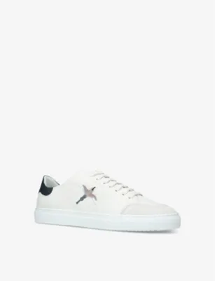 AXEL ARIGATO Clean 90 Bee Bird leather low-top trainers - EUR 47 / 13 UK MEN in White/Navy, additional product view 3
