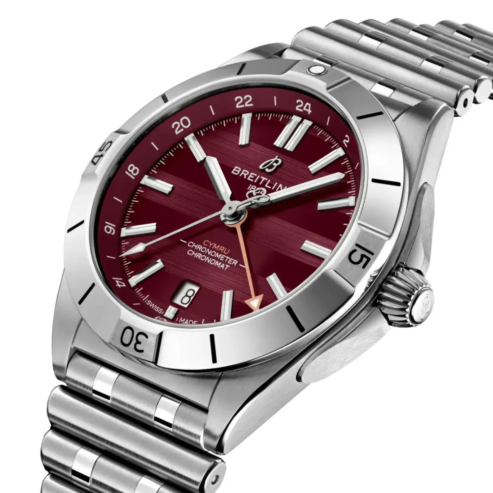 Breitling Chronomat GMT Six Nations Wales Limited Edition 40mm Mens Watch detail 3