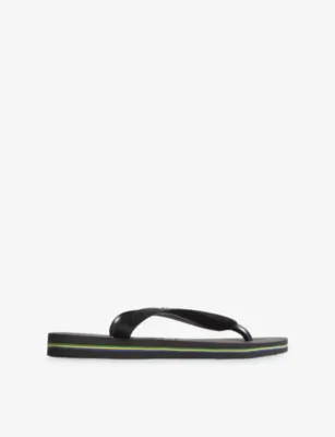 HAVAIANAS Brasil-Flag and Logo Rubber Flip Flops - 3/4