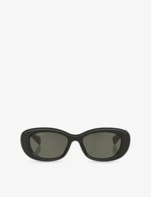 GUCCI GG1829SK Round-Frame Acetate Sunglasses