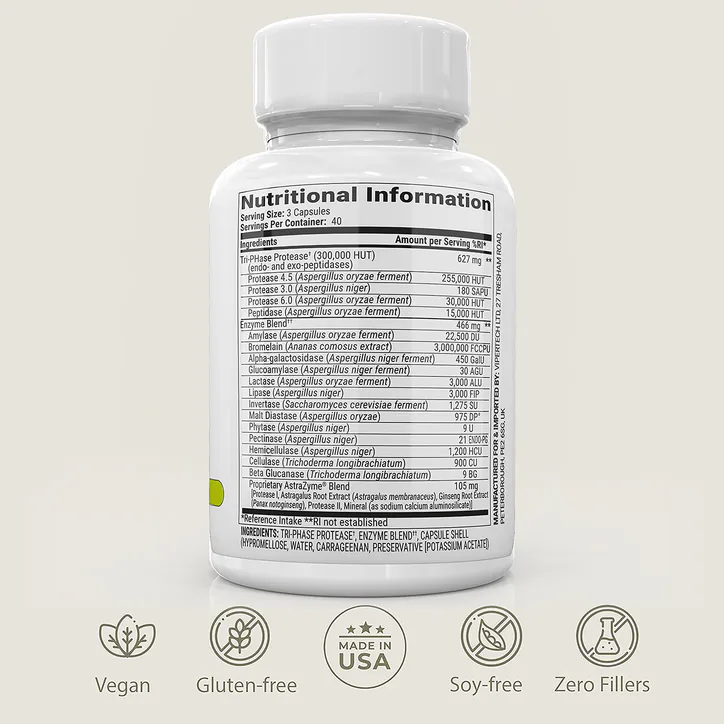 BIOPTIMIZERS Masszymes Digestive Enzymes 250 Capsules, additional product view 3