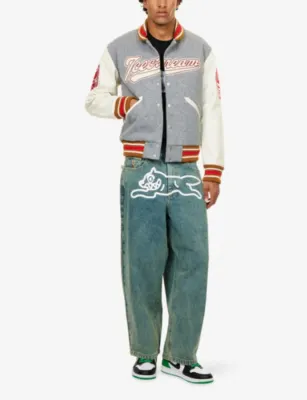 ICECREAM Waitress Varsity Brand-Patch Woven Jacket detail 2