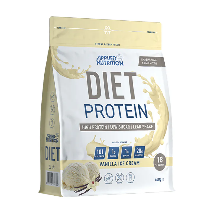 Applied Nutrition Diet Protein Vanilla Ice Cream 450g (18 Servings)