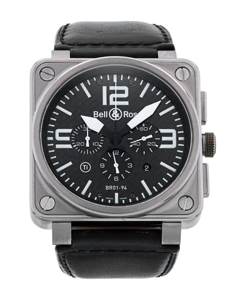 Bell and Ross BR03-94 Chronograph BR01-94 — 2007 — Very good in Black Quarter Arabic – Pre-owned watches