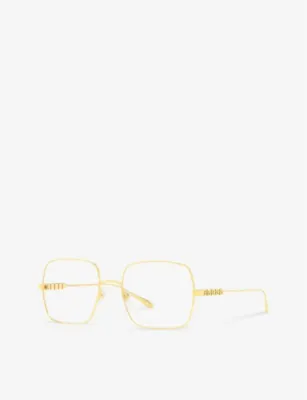 GUCCI GG1434O square-frame metal optical glasses detail 2