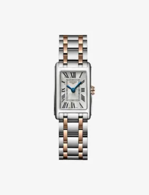 LONGINES L5.258.5.71.7 Longines DolceVita Stainless-Steel and 18ct Pink-Gold Quartz Watch