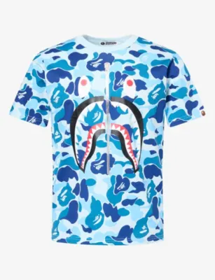A BATHING APE ABC Camo Shark Graphic Cotton-Jersey T-Shirt