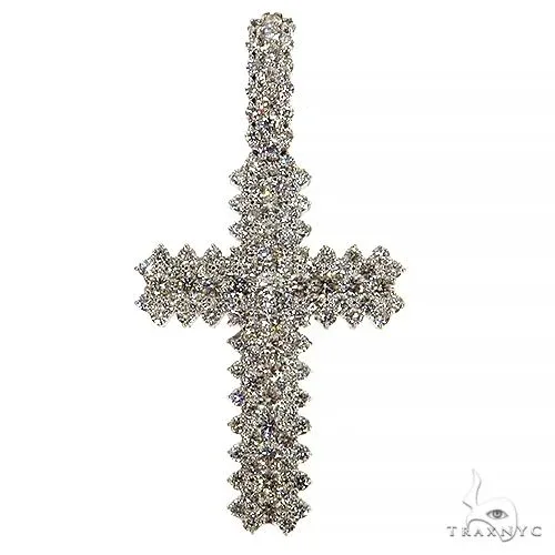 AHMED - For Him CVD Large Diamond Cross Pendant (Lab) 68213 in Rose – Pendant
