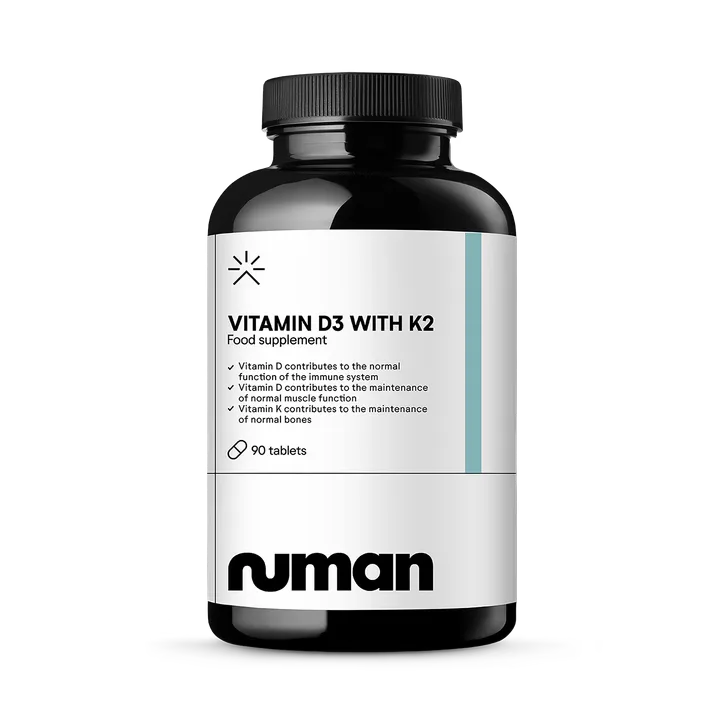 Numan Vitamin D3 and K2 Supplement – D3 4000iu and K2 Vitamin, High Strength, 3 Months of Supply, UK Made, Vegetarian