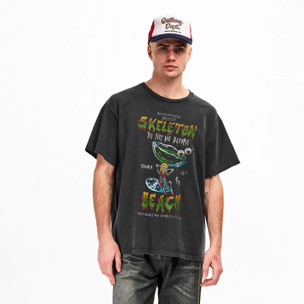 Gallery Dept Men's Dont Die T-Shirt in Vintage Black, additional product view 3