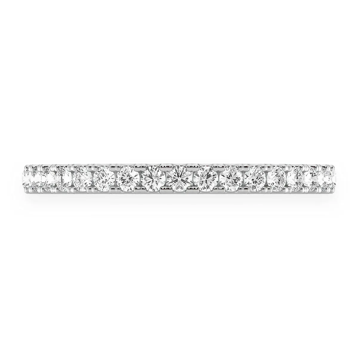 For Him Slim Single Row Band Ring in Rose Gold / Natural Diamond – Ring