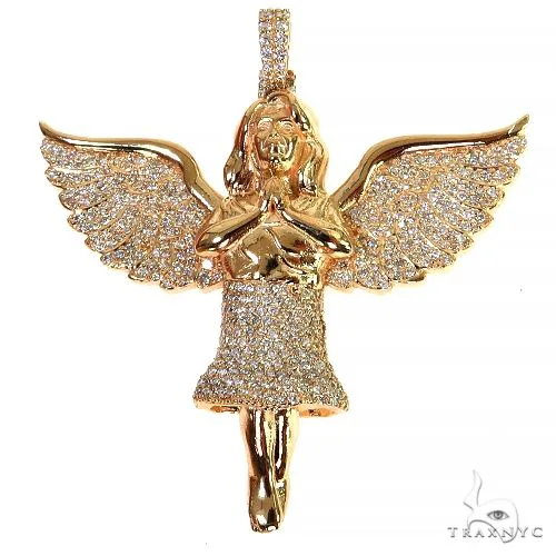 RINA - For Him CUSTOM Angel Diamond Pendant 68235 in Rose Gold – Pendant