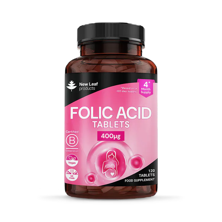 New Leaf Products Folic Acid Prenatal Vitamins Tablets 120 tablets