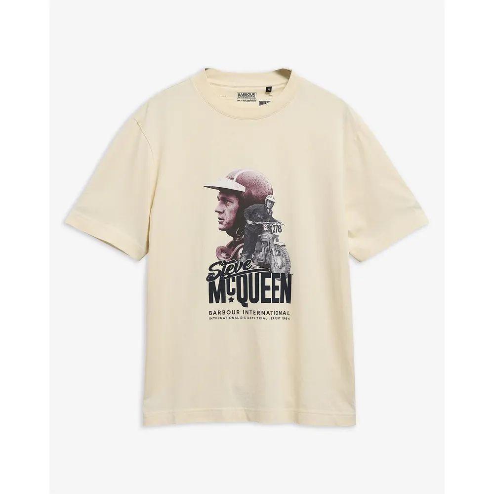 Barbour International Men's Steve McQueen Rainey Graphic Cotton T-Shirt detail 2
