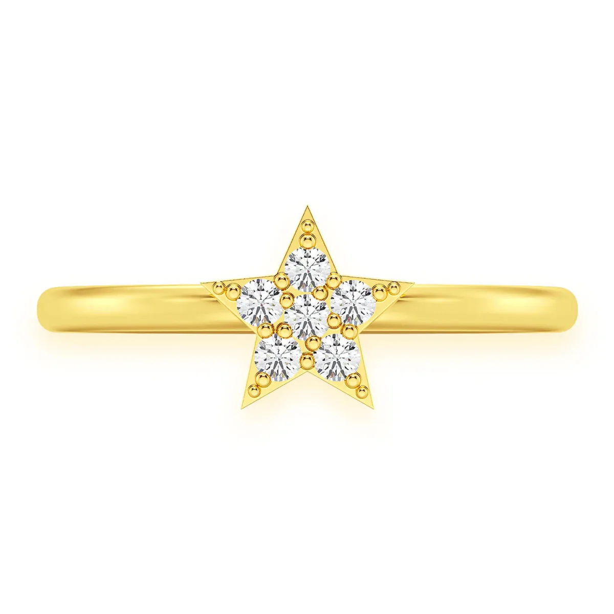 For Him Petite Star Diamond Ring in Rose Gold / Lab Grown Diamond – Ring