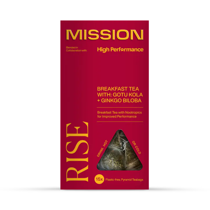 Mission Rise English Breakfast Tea (Ginkgo Biloba & Gotu Kola) 15 Tea Bags