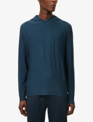 VUORI Strato Tech Logo-Patch Stretch-Jersey Hoodie detail 3
