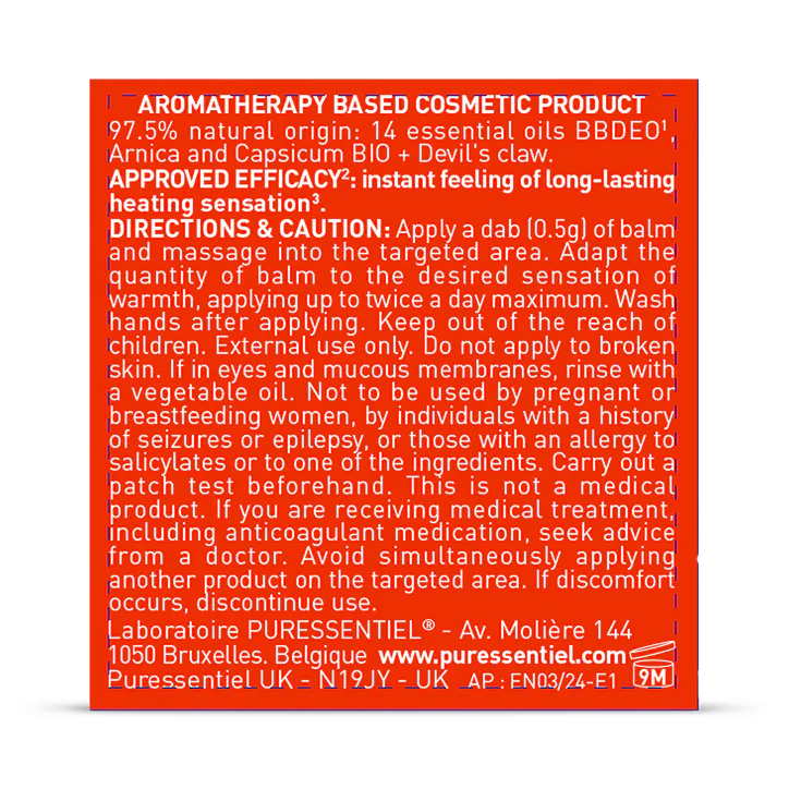 Puressentiel Pure Heat Balm 20 ml, additional product view 2