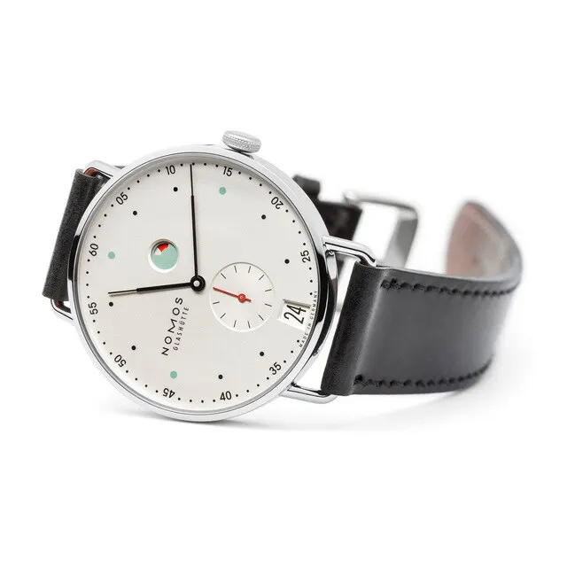 NOMOS Glashutte Metro Date Power Reserve in White, additional product view 3