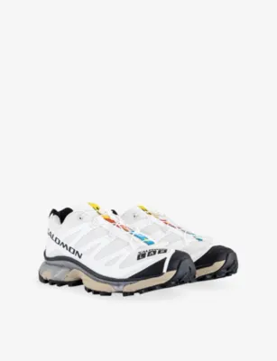 SALOMON XT-4 Woven Trainers - 5.5 in WHITE BLACK PEPPER, additional product view 3