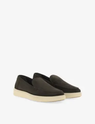 BOGGI MILANO Stratus Suede Loafers - EUR 45 / 11 UK MEN in DARK BROWN, additional product view 3