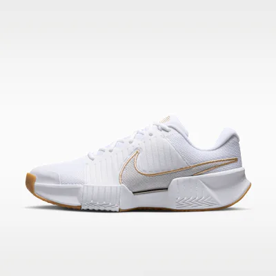 Nike Zoom GP Challenge Pro Men's Clay Court Tennis Shoes - White/Summit White/Linen/Light Orewood Brown